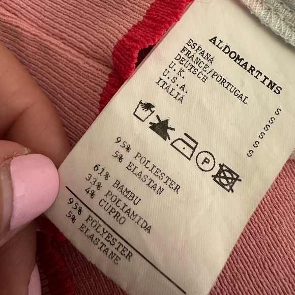 Aldo Martins Anthropologie Andalia Surplice Knit Pink Green Long Sleeve Top S - Picture 12 of 13